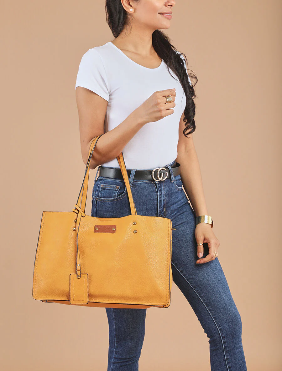Asiya Handtas - Mosterdgeel - Image 5