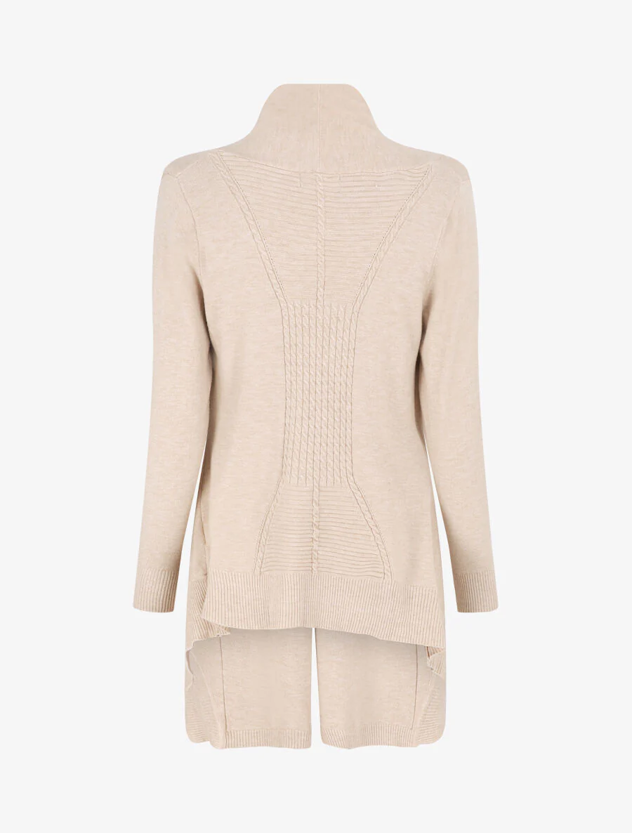 Basic gebreid vest - Beige - Image 2