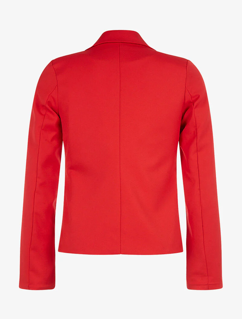 Effen basic jas - rood - Image 2