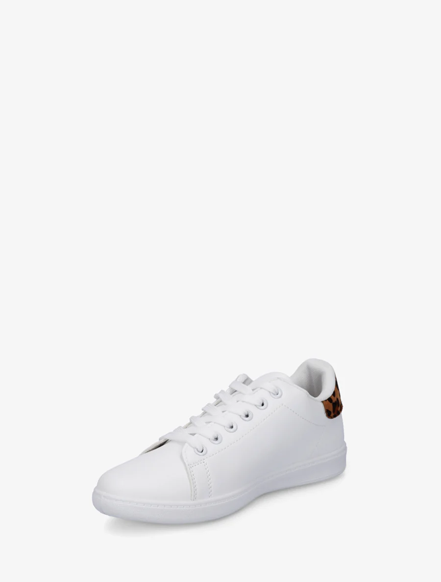 Basic sneakers van imitatieleer - Kameel - Image 3