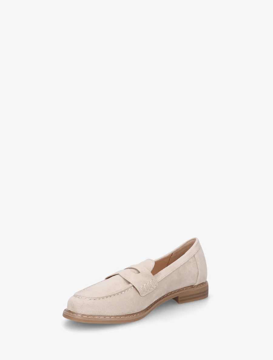 Basis loafers in suèdine - Beige - Image 3