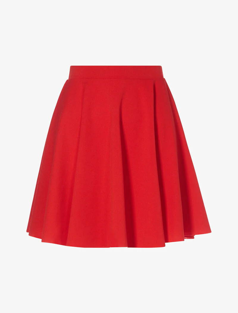Basis uitlopende rok - rood - Image 4