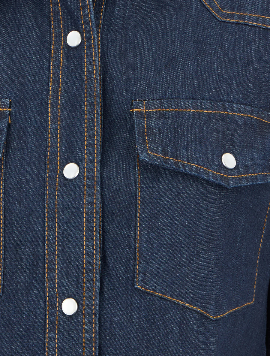 Basis spijkerblouse - Ongerept blauw - Image 3