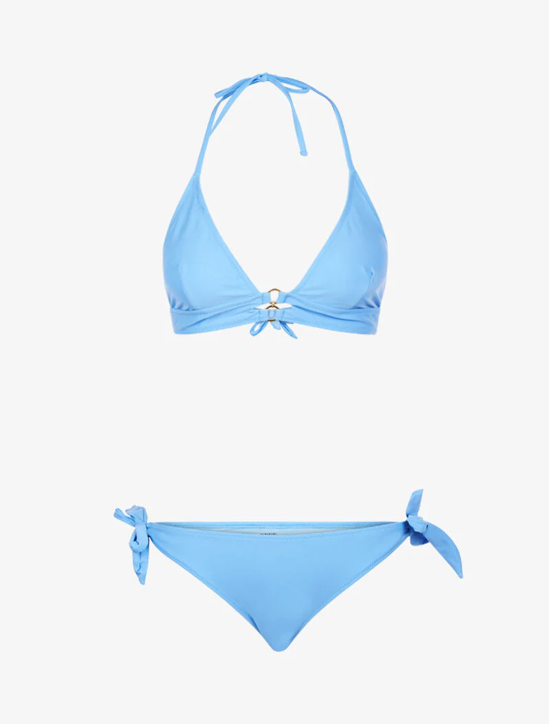 Bikini met metalen details - lichtblauw