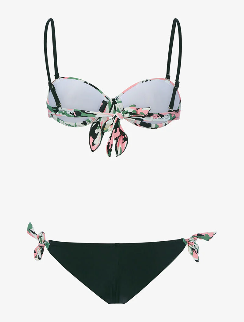Bandeau bikini traliewerk - zwart - Image 2