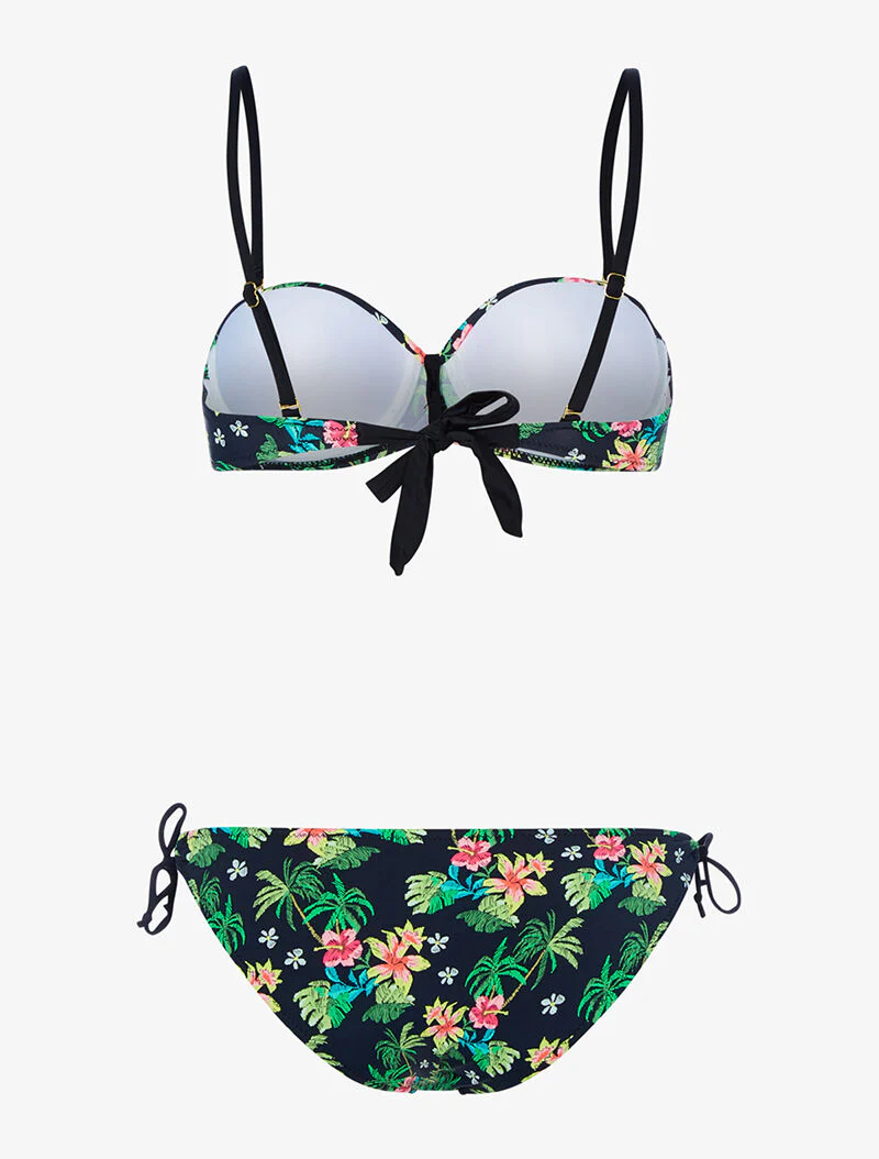 Balconette jungle bikini - zwart - Image 2