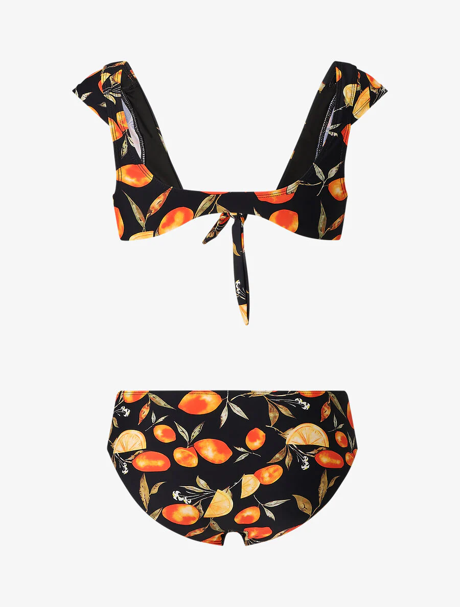 Bikini met citroenprint - Zwart - Image 2