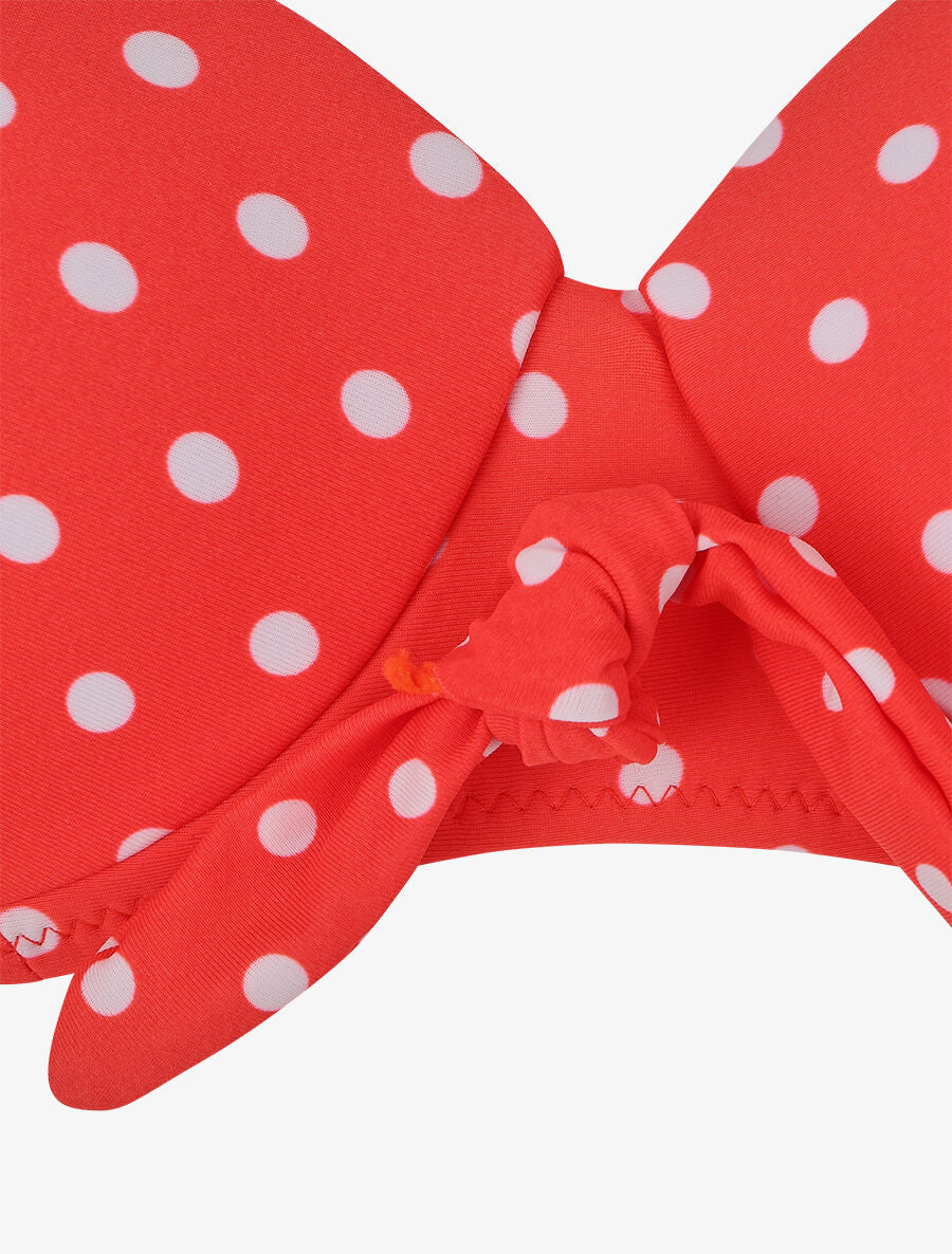 Bikini met stippen en strik - Rood - Image 3