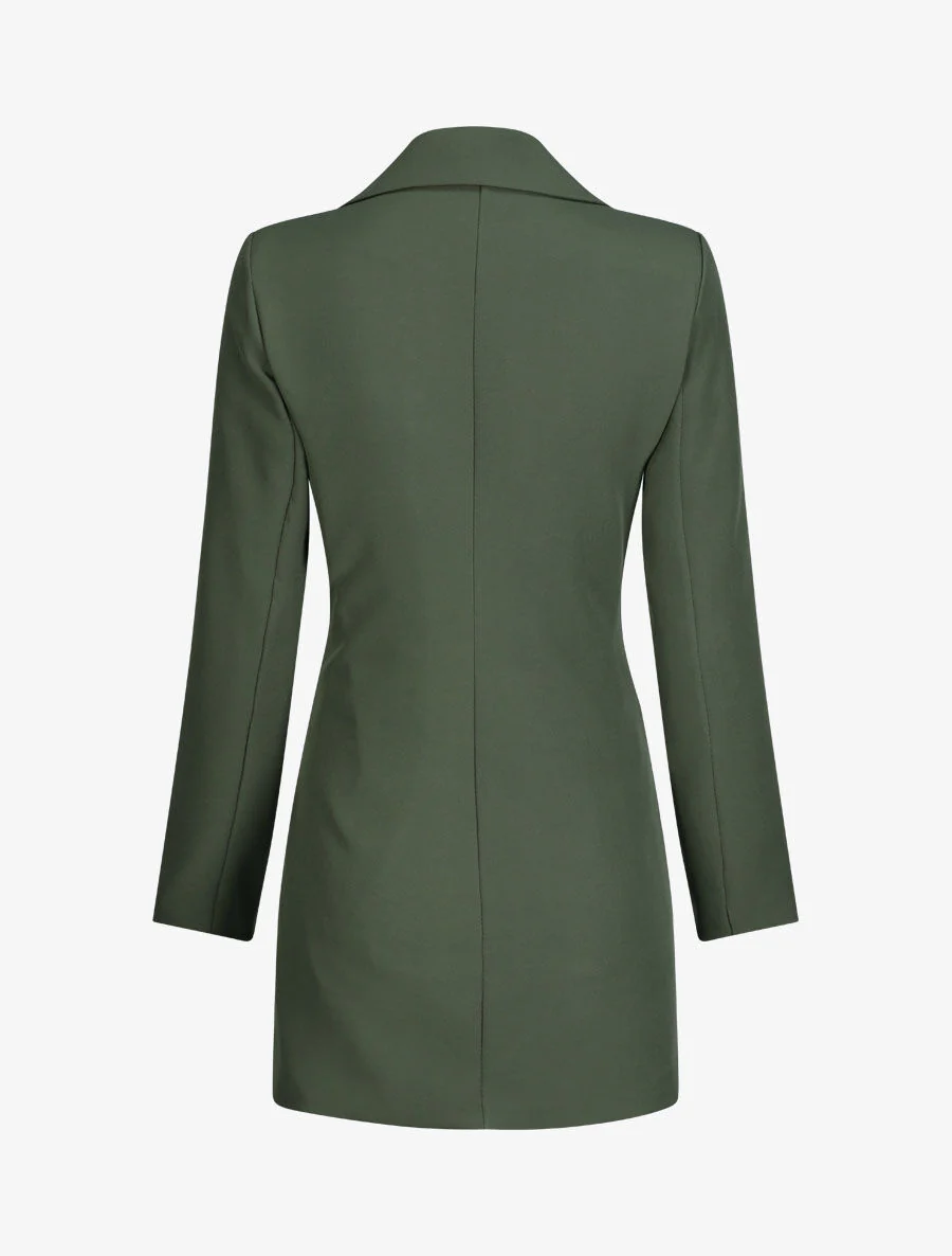 Extra lange blazer - Kakigroen - Image 2