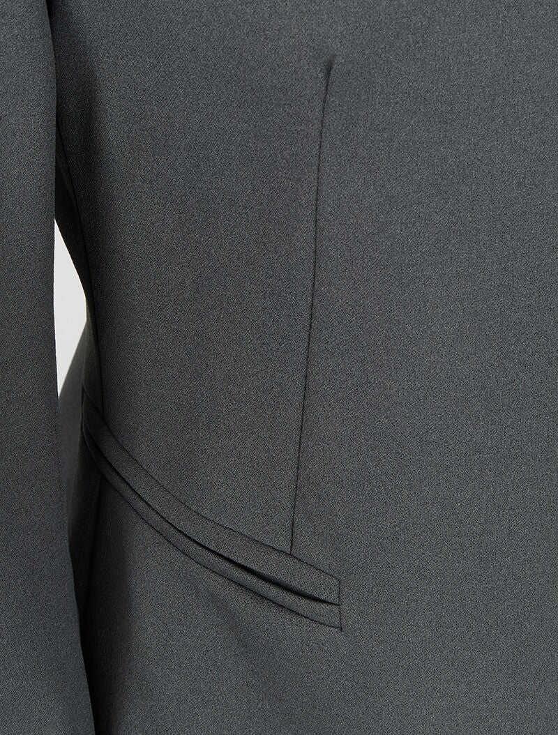 Blazer met grafische print revers - Antraciet - Image 4