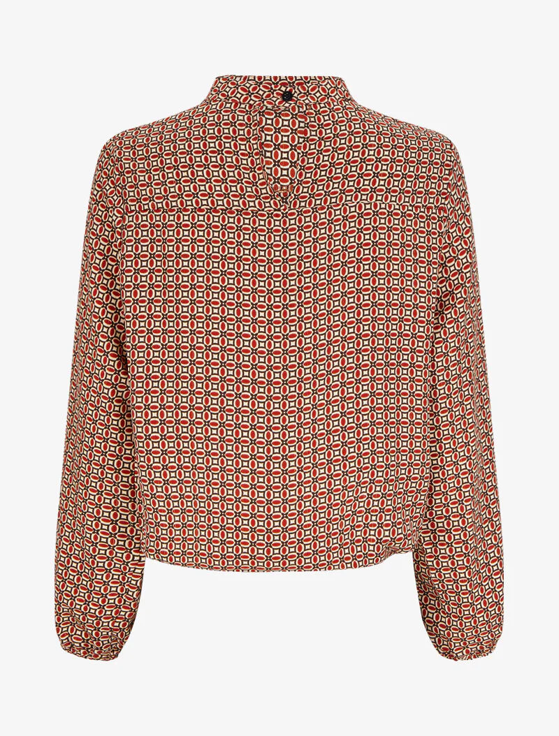 Blouse met grafische patronen - Rood - Image 2