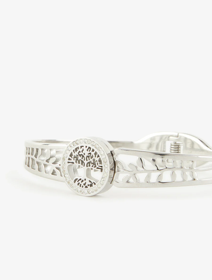 Boom des levens armband omgeven door witte zirkonen - Geld - Image 3