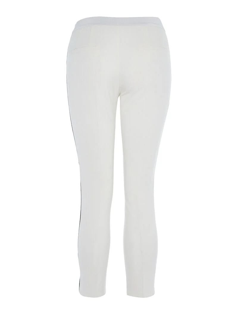 Sportieve broek met strepen - ecru - Image 2