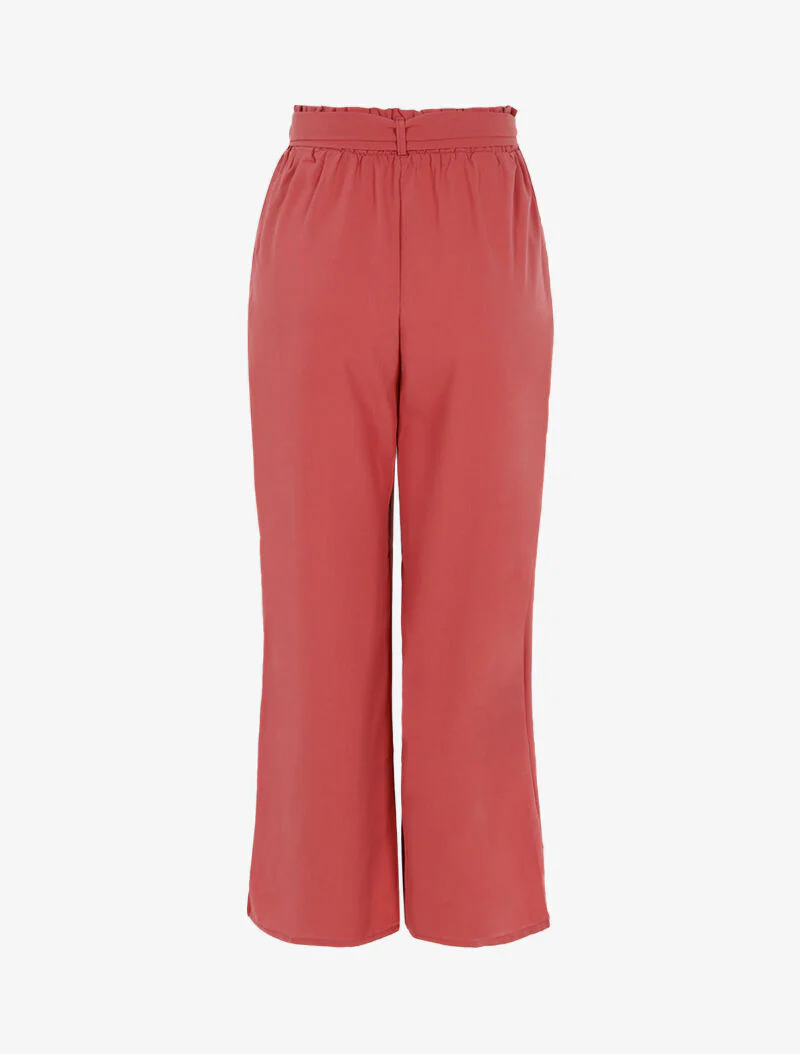 Vloeiende broek met wijde pijpen - roze - Image 2
