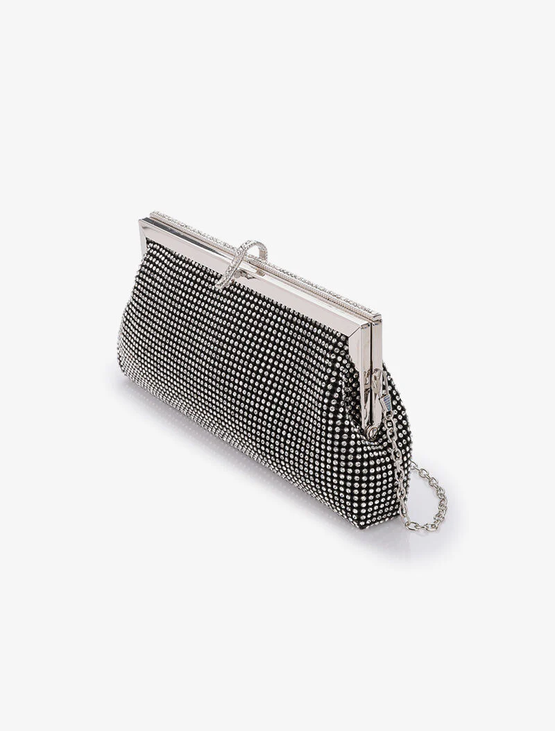 Strass beurs stijl tas - Zwart - Image 2