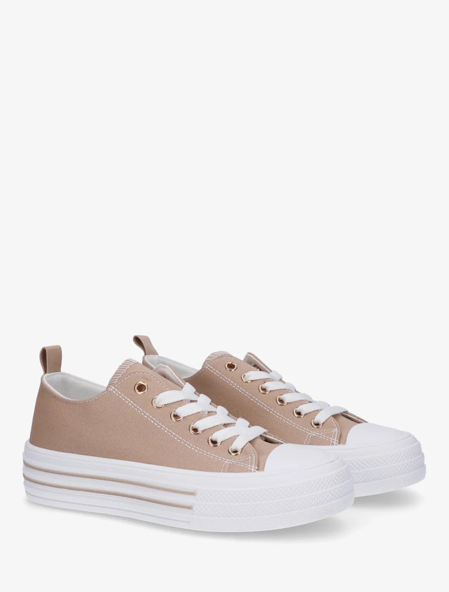 Canvas tennisschoenen met ronde neus - Mol - Image 4