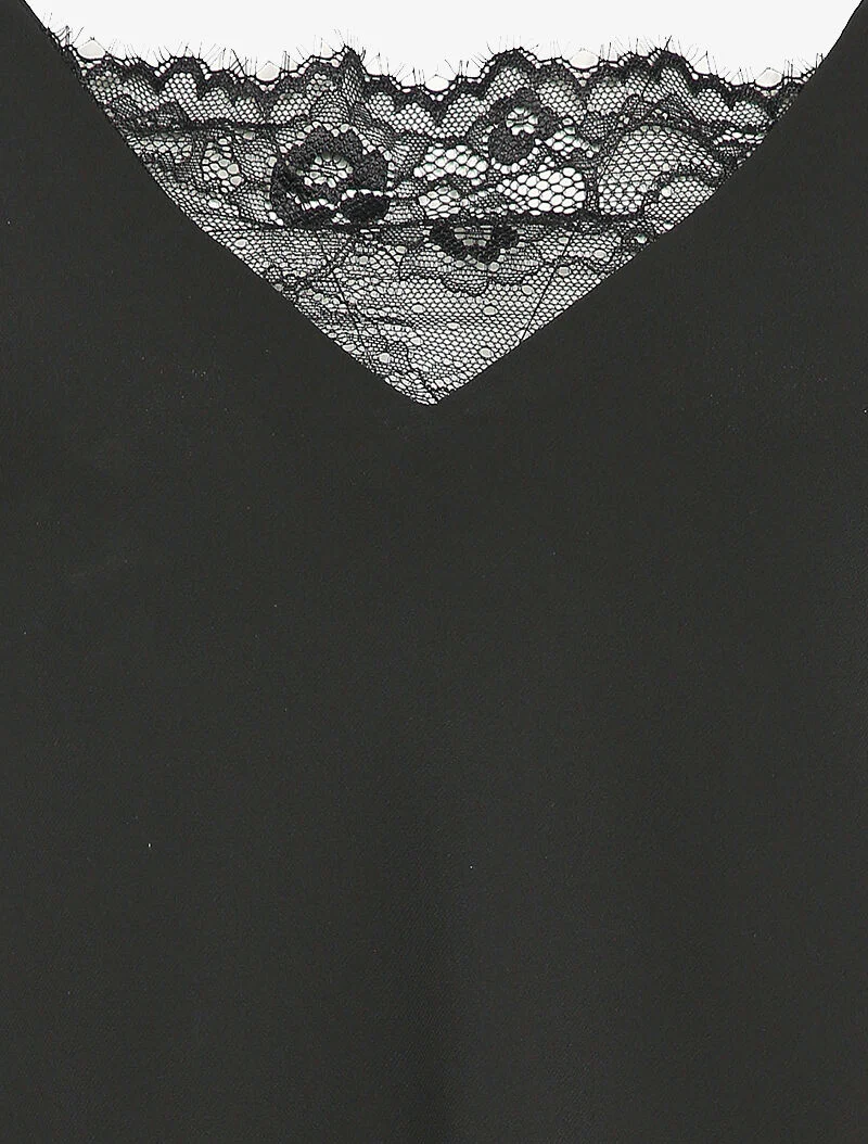 Caraco in overlappende sluiers - Zwart - Image 3