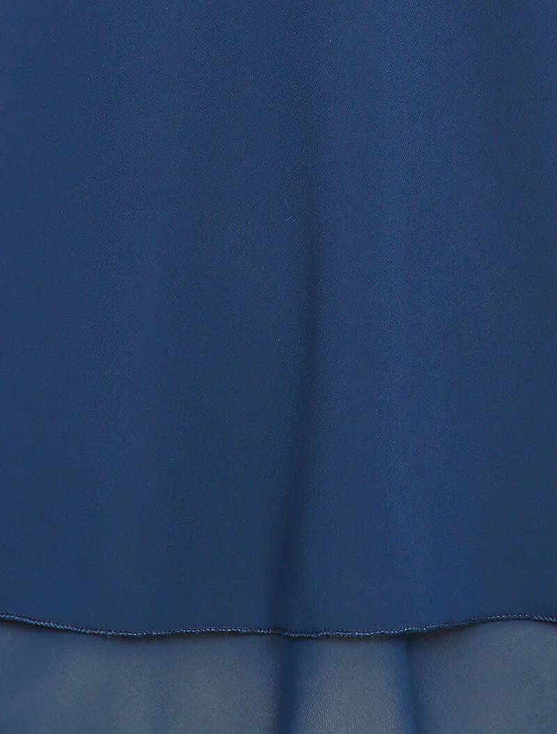 Caraco in overlappende sluiers - Marineblauw - Image 3