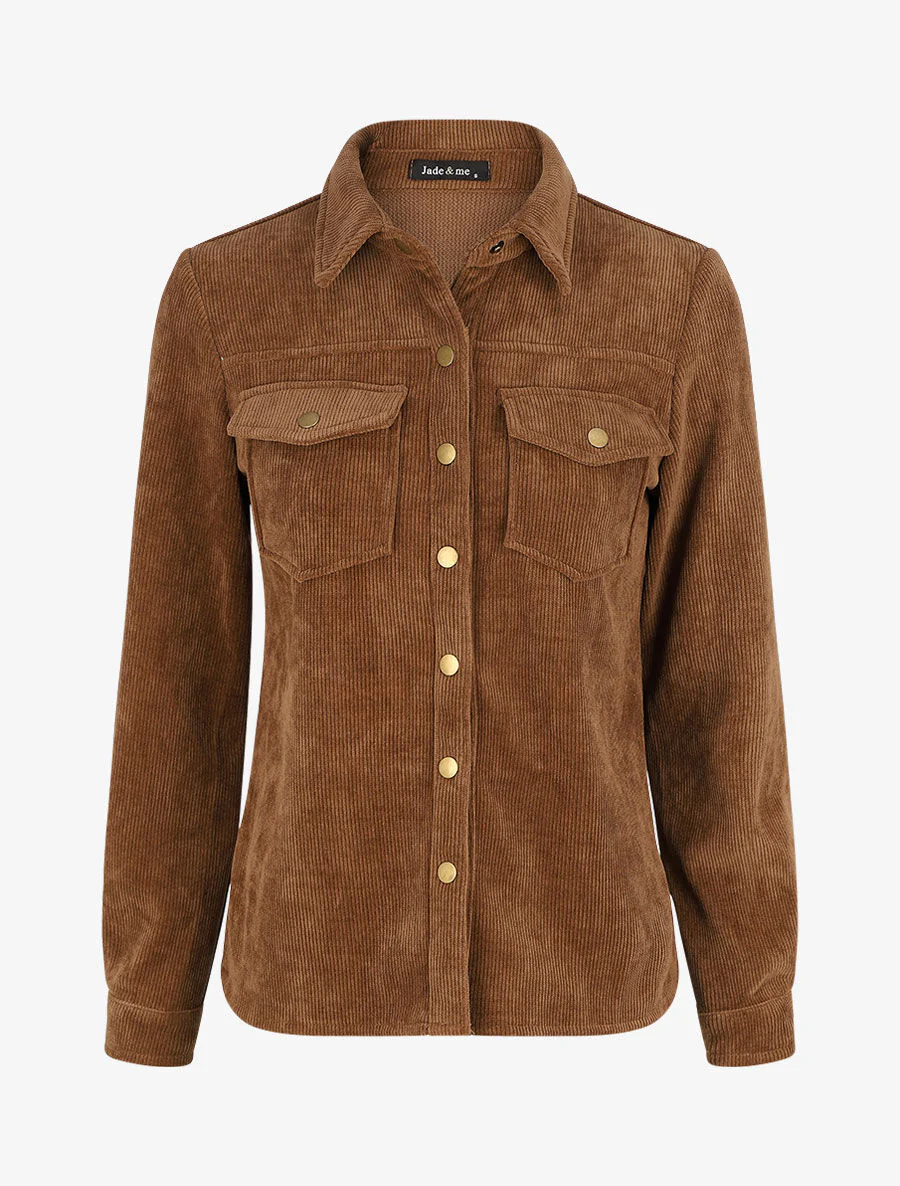 Corduroy overhemd - Bruin