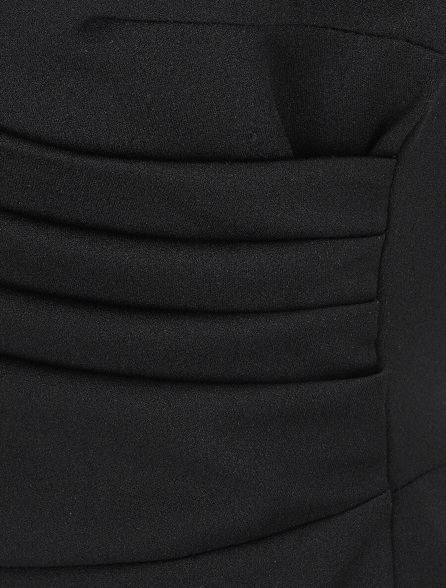 Een eenkleurige hartvormige jumpsuit - Zwart - Image 3