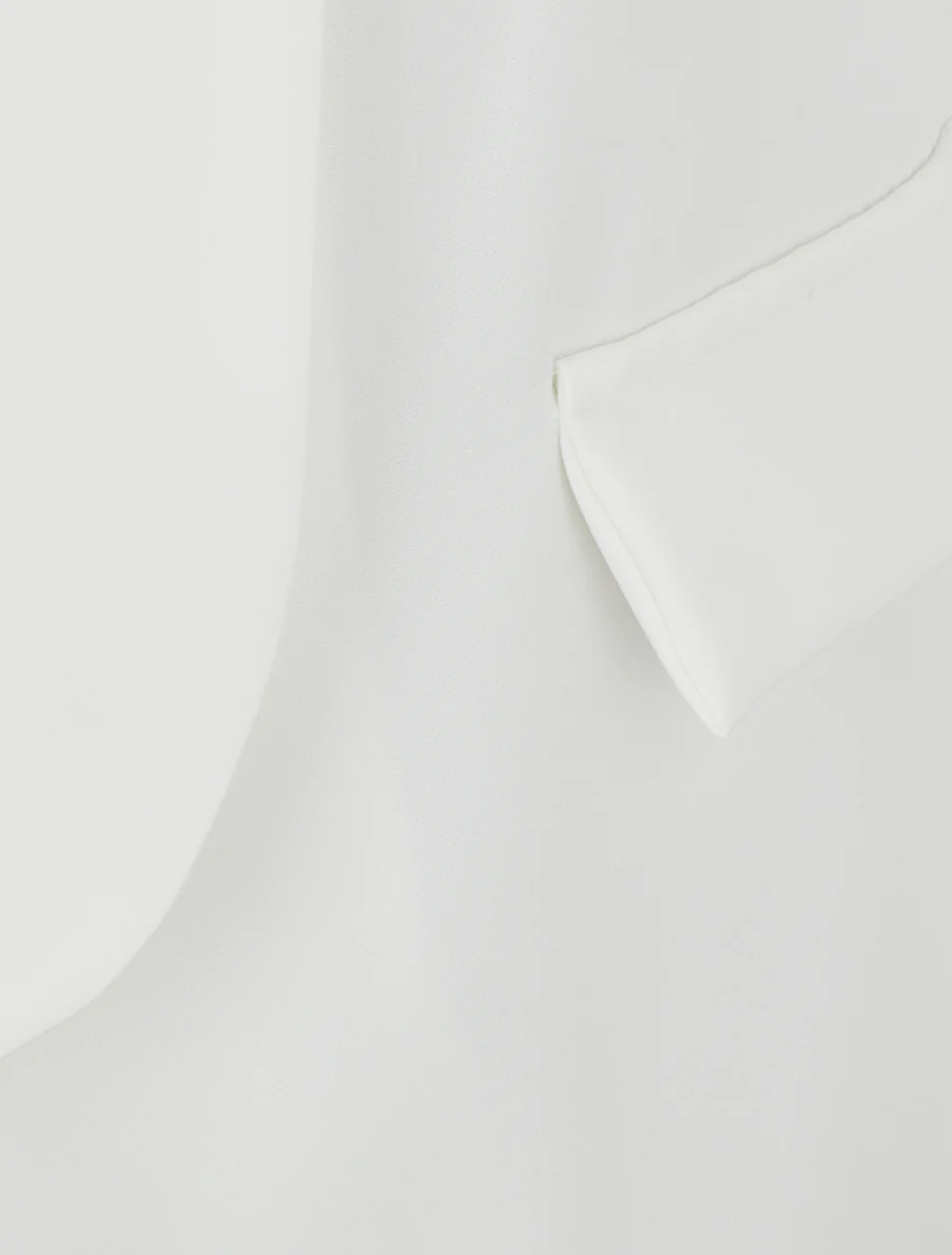 Effen blazer met lange mouwen - Wit - Image 3