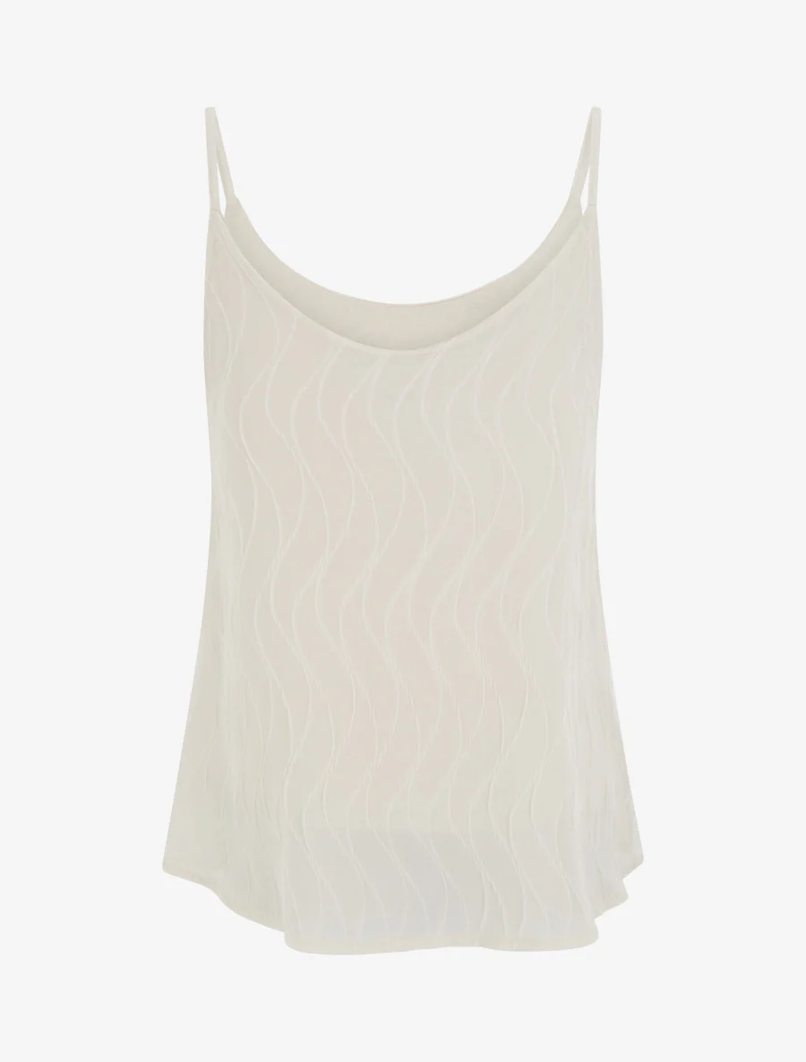 Effen en gestructureerd vest - Beige - Image 2
