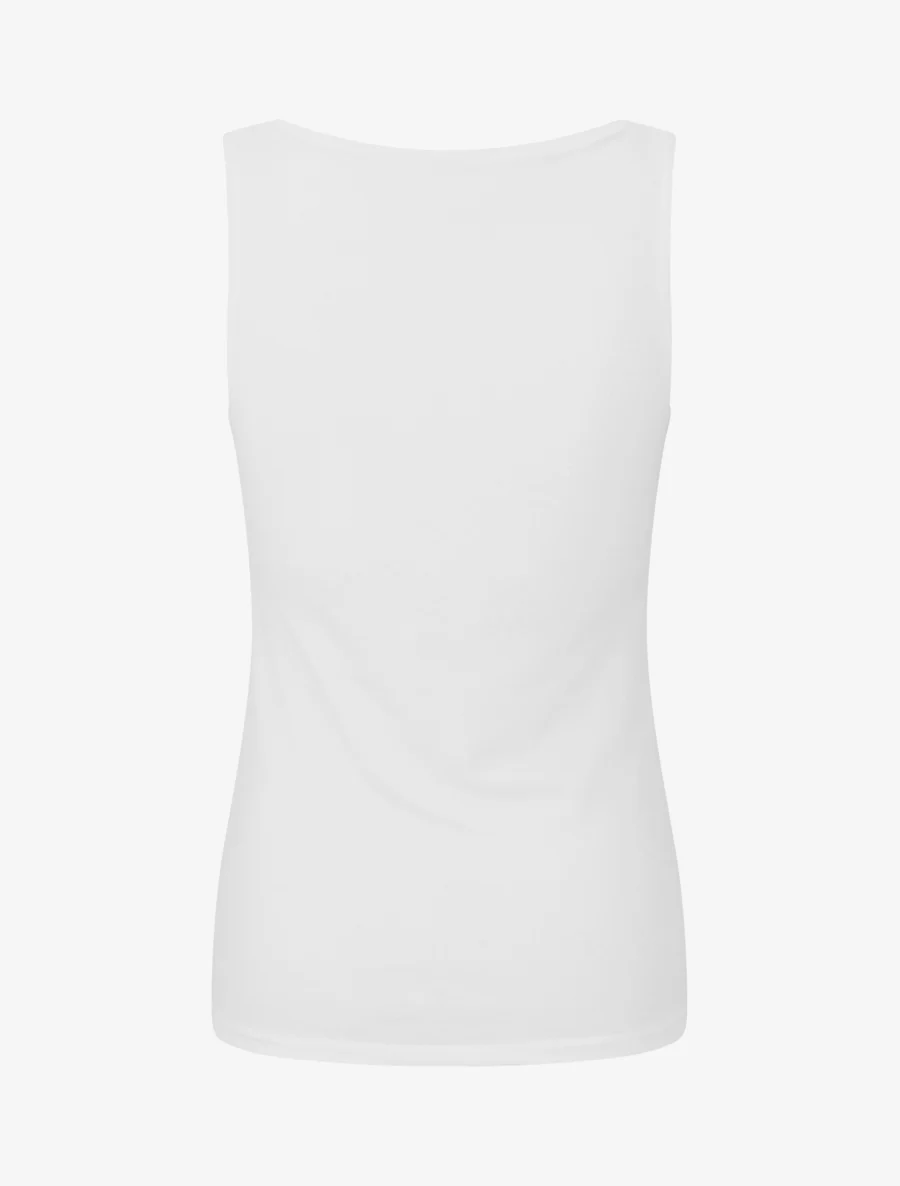 Effen klassiek tanktop - Wit - Image 2