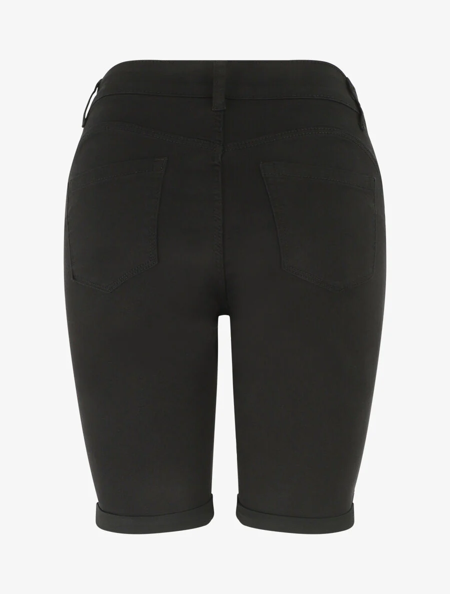 Effen push-up bermuda - zwart - Image 2