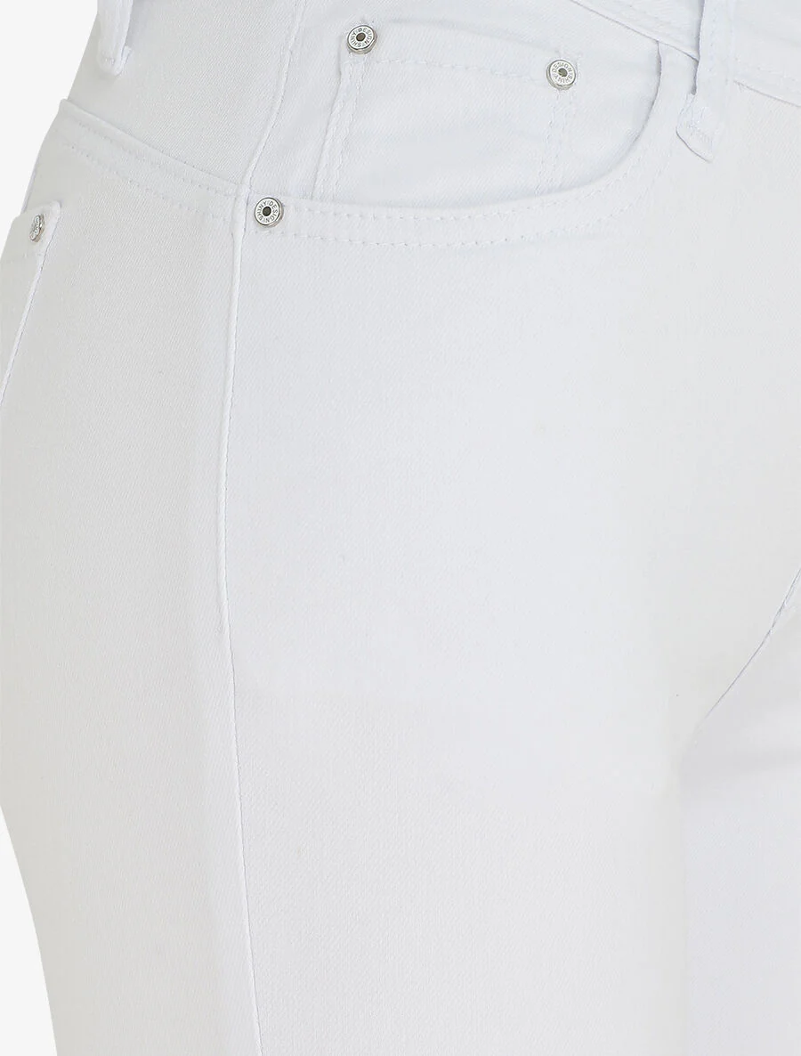 Effen push-up skinny jeans in standaard maat - Wit - Image 3