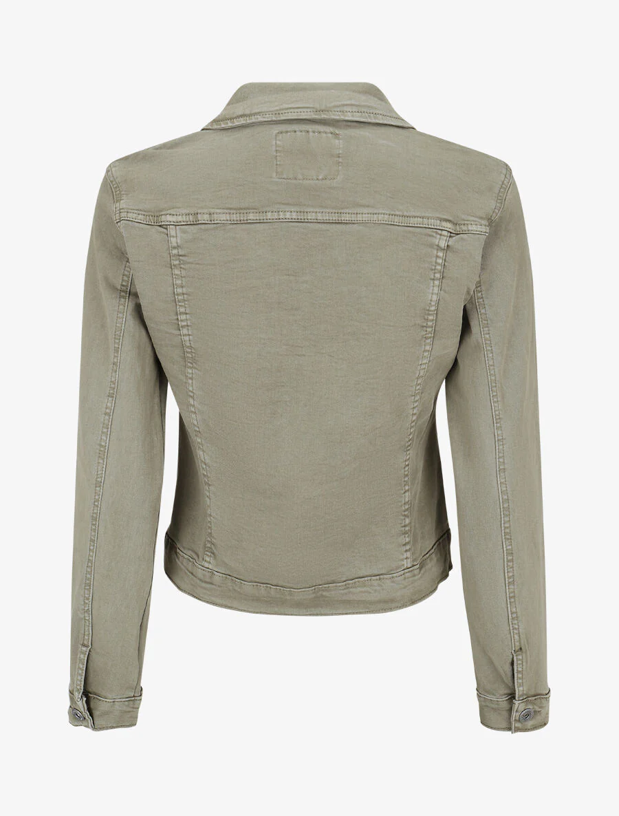 Effen recht jasje - Khaki - Image 2