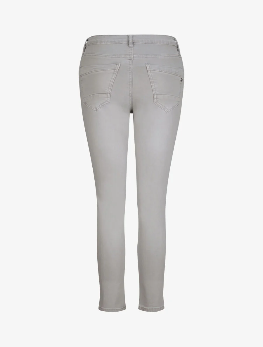 Effen rechte broek - Grijs - Image 2