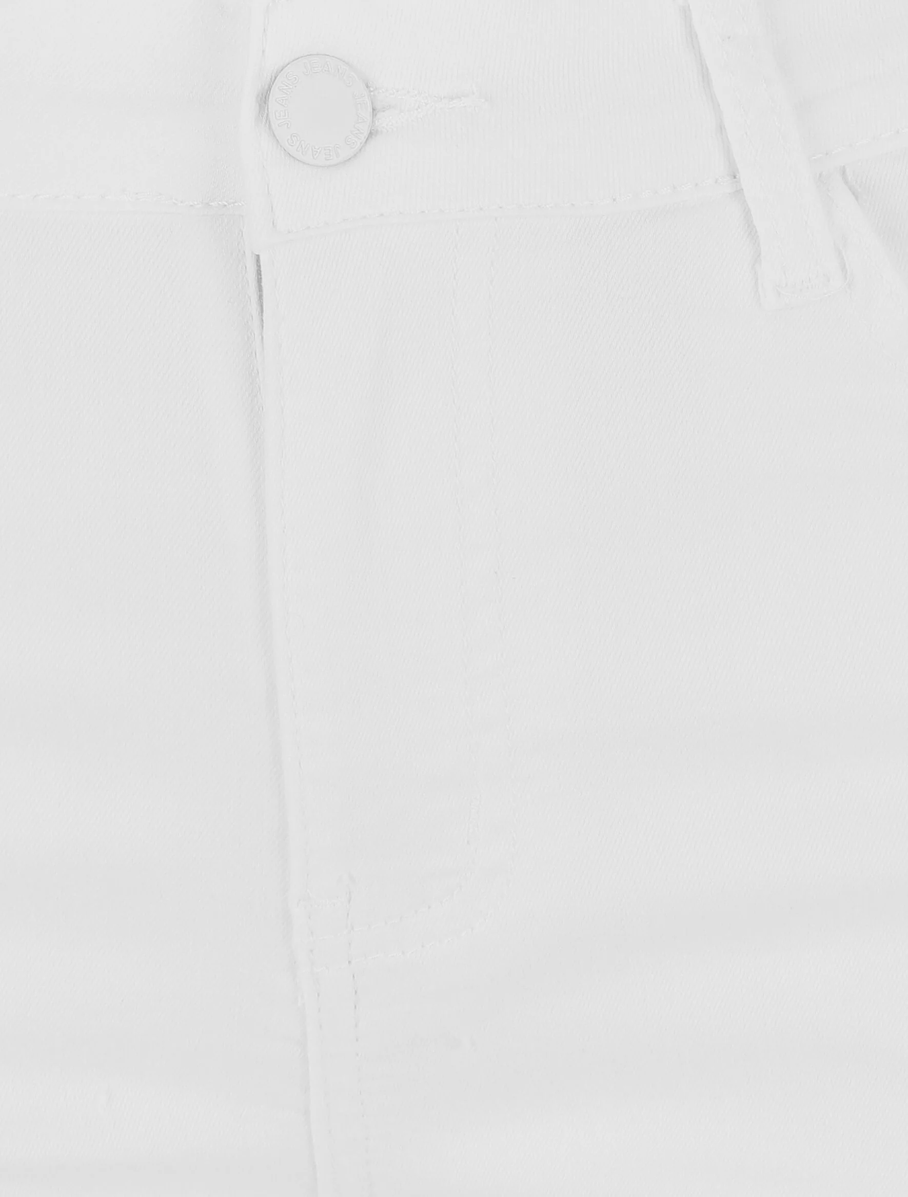 Effen rechte push-up short met zomen - wit - Image 3