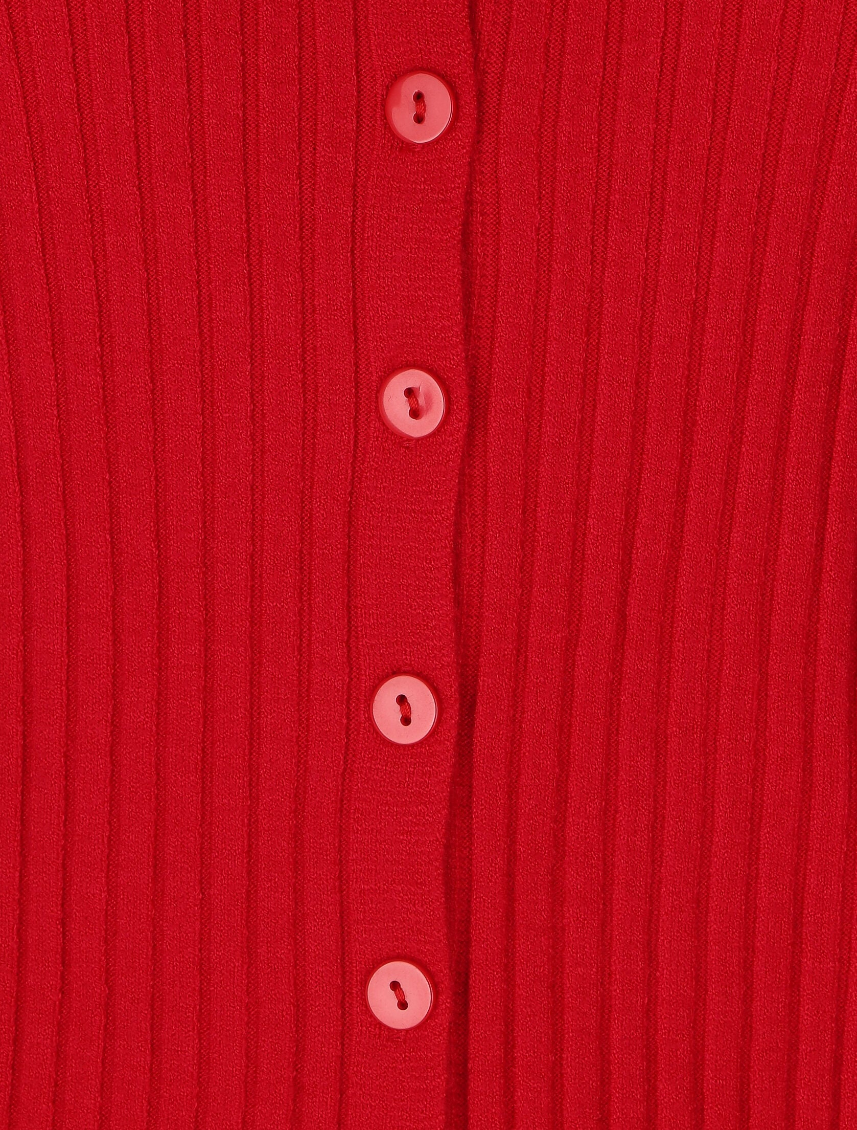 Effen ribvest met slanke pasvorm - rood - Image 3