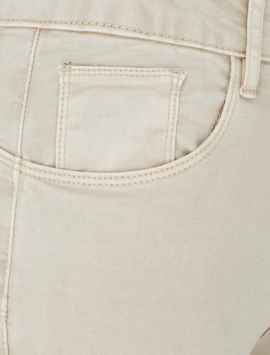 Effen skinny jeans met normale taille - Beige - Image 3