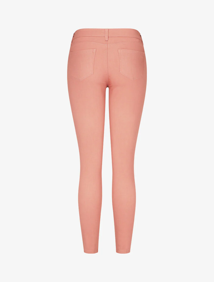 Effen skinny push up jeans - zalmroze - Image 2