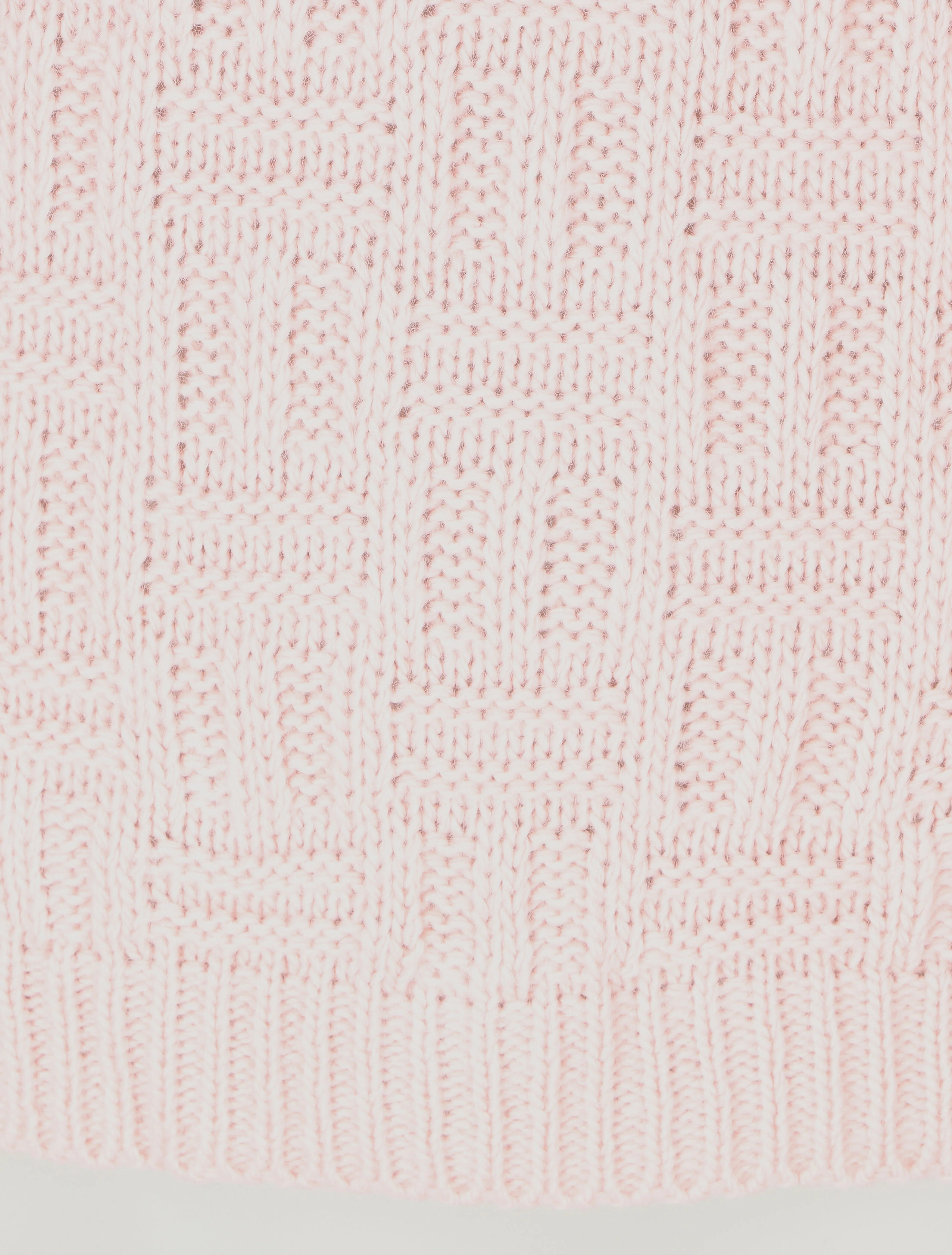 Effen trui met grafisch patroon - Roze - Image 3