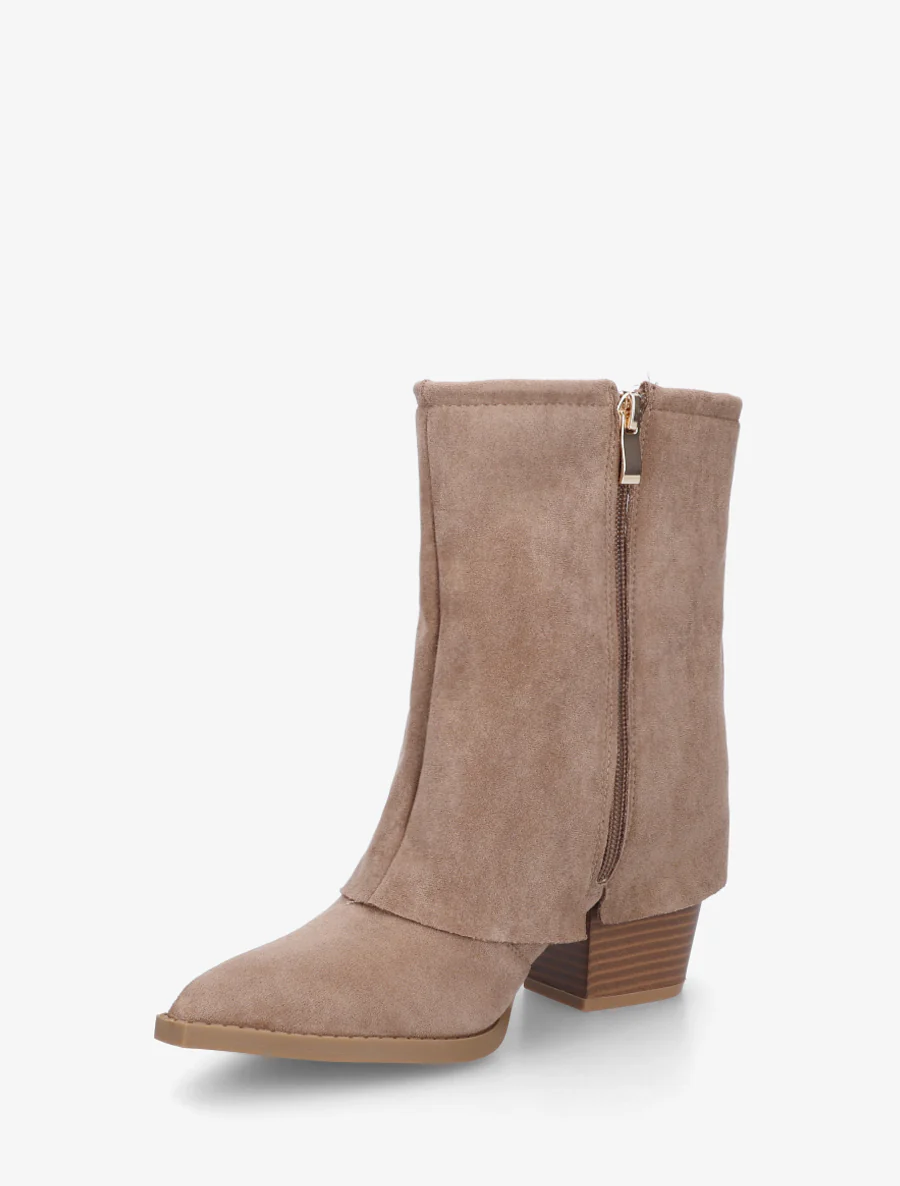 Enkellaarsjes in cowboylaarsstijl met fantasieborduursels - Mol - Image 3