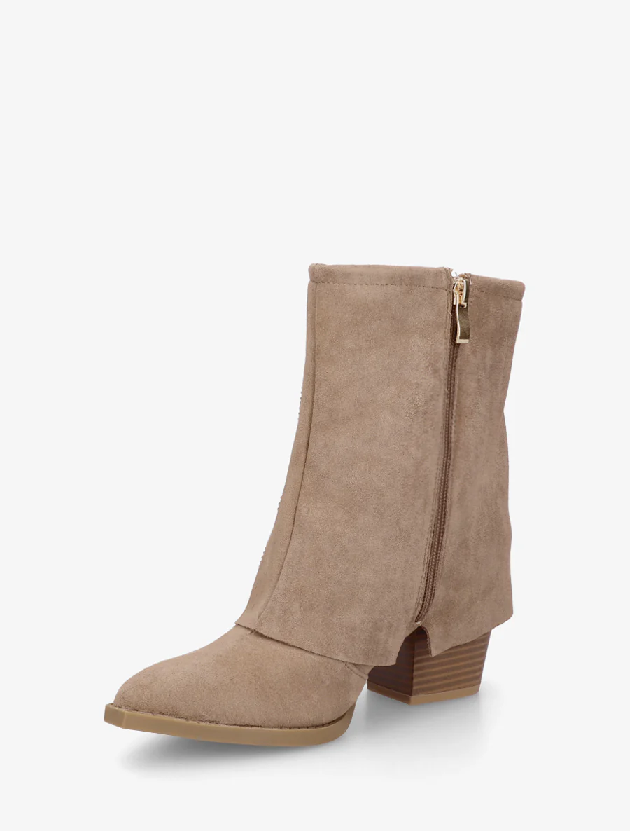 Enkellaarsjes in cowboylaarsstijl met strass-steentjes - Mol - Image 3