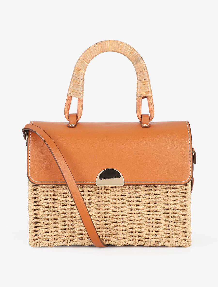 Esperanza handtas - Camel/zand