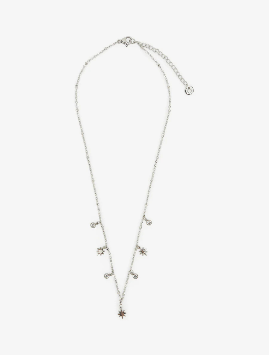 Fijne ketting met sterren en strass. - Geld - Image 2