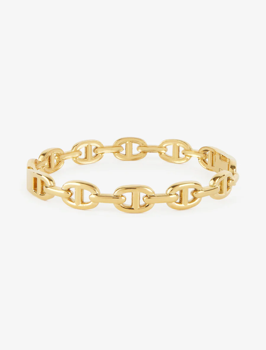 Fijne maritieme schakelarmband - Goud - Image 2
