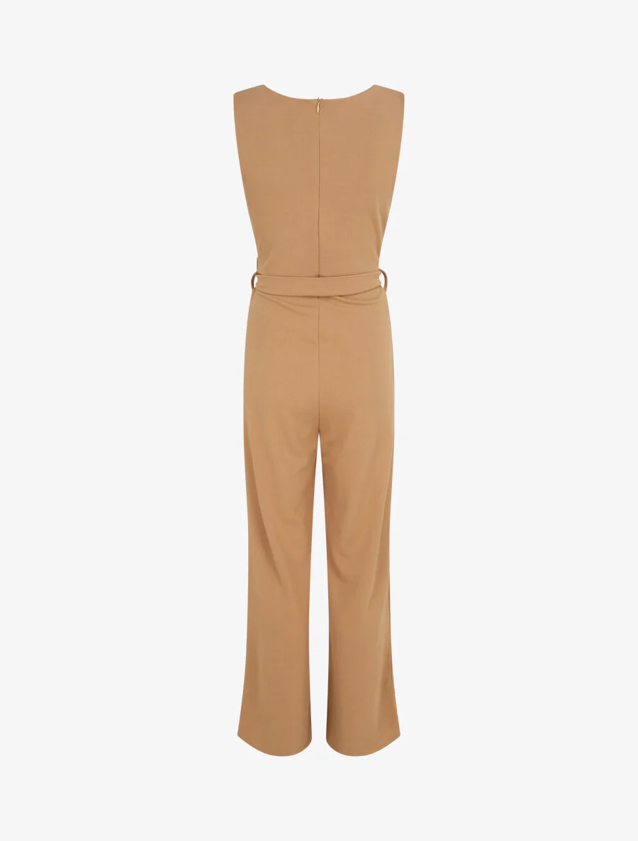 Flare overslag combinatie met kanten rand - Camel - Image 2