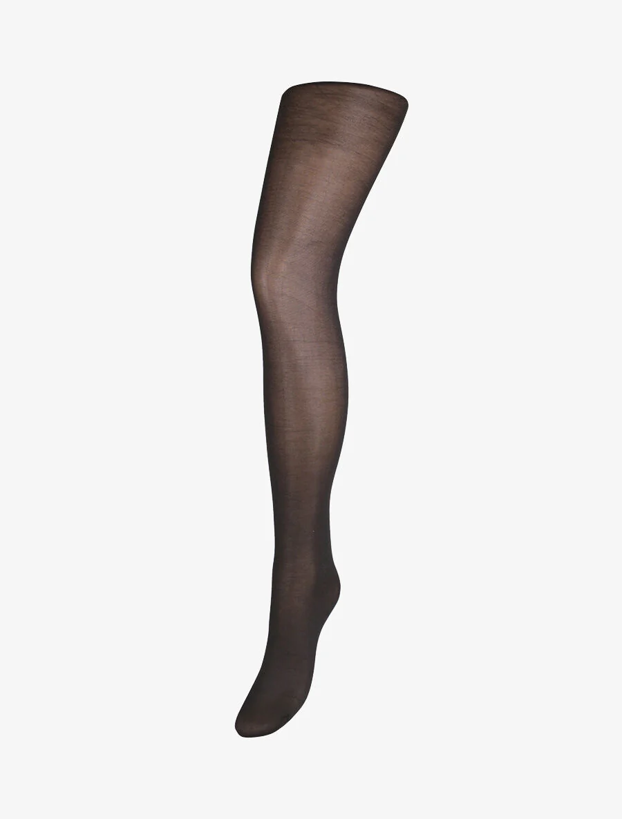 Flockpanty met voile aan de achterkant - Zwart