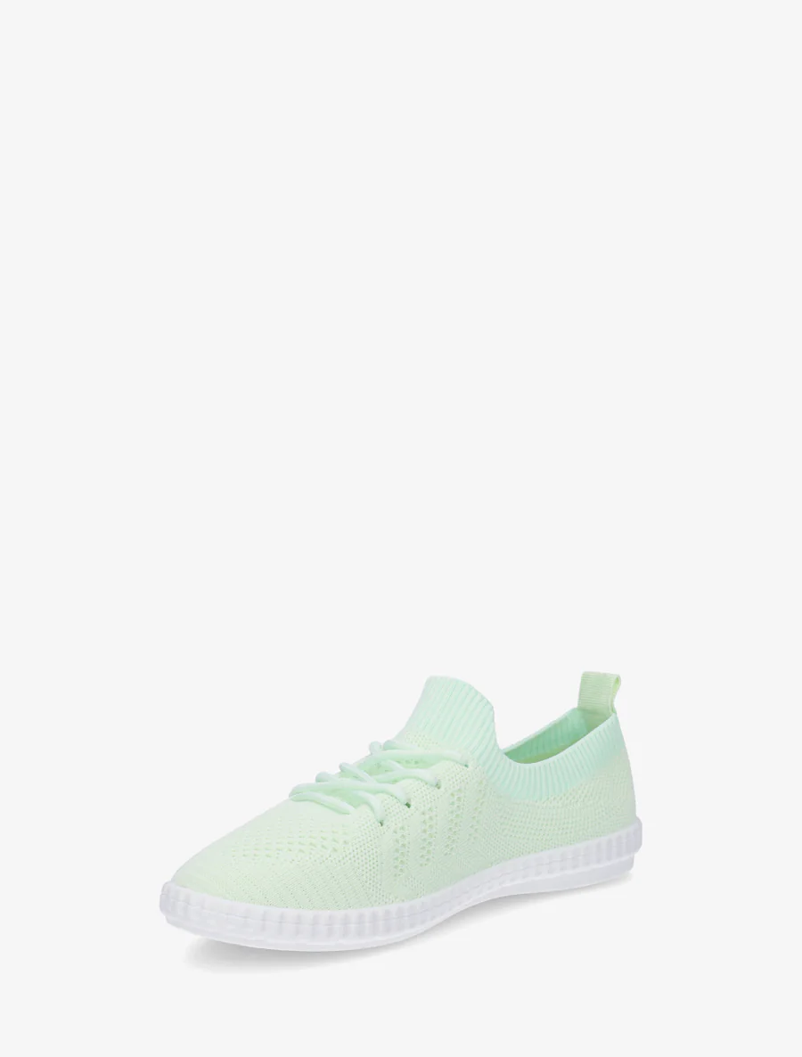 Gehaakte stoffen tennisschoenen - Lichtgroen - Image 3