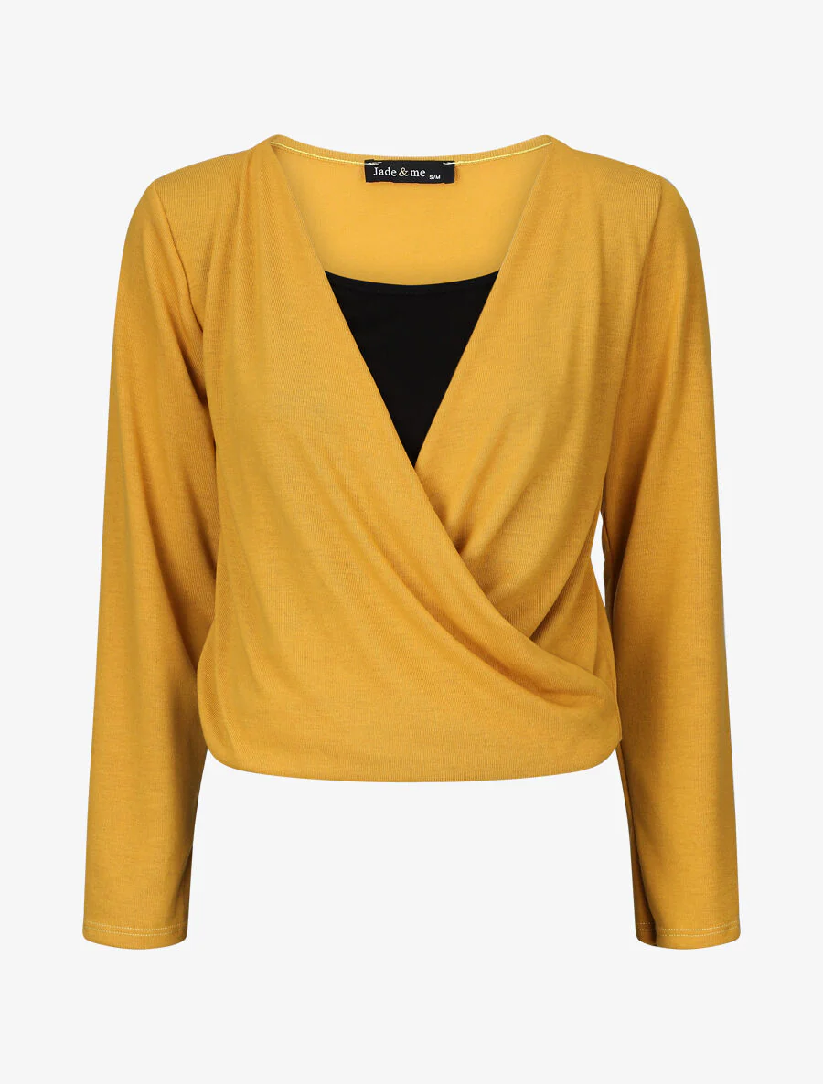 Gevoerde hoodie - Mosterdkleurig