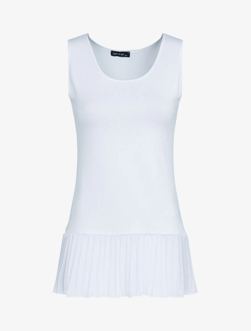 Geweven tanktop aan boord - wit - Image 2