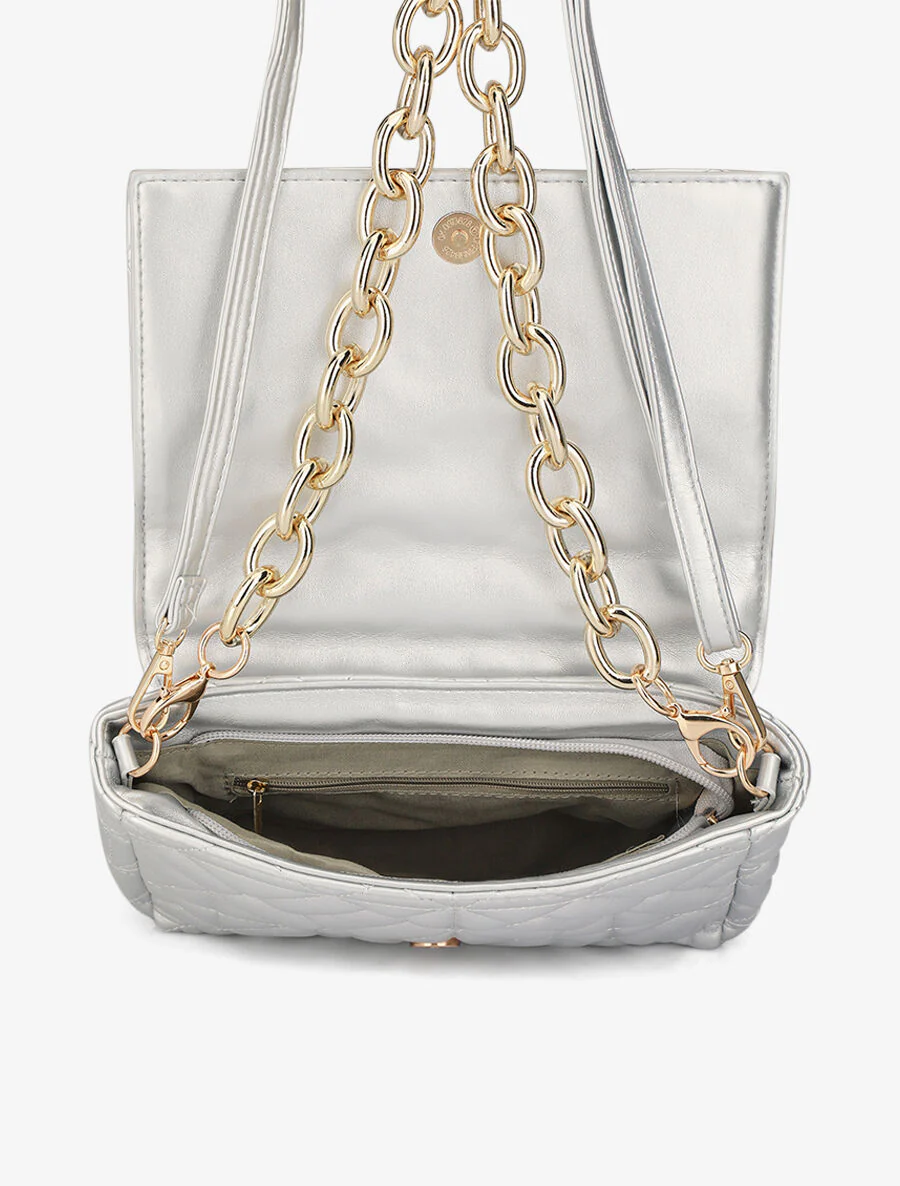 Gianella schoudertas - Zilver - Image 6