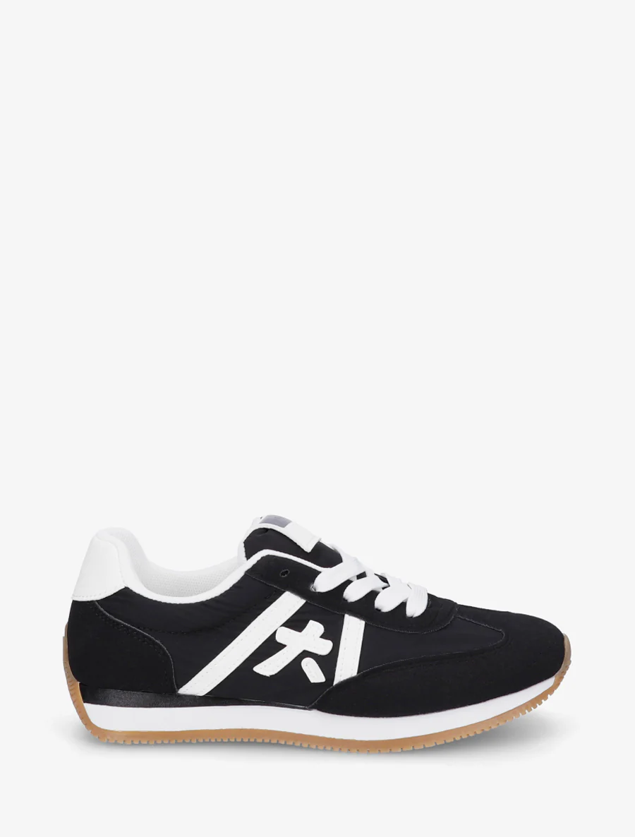 Grafische inzetstukken sneakers - Zwart