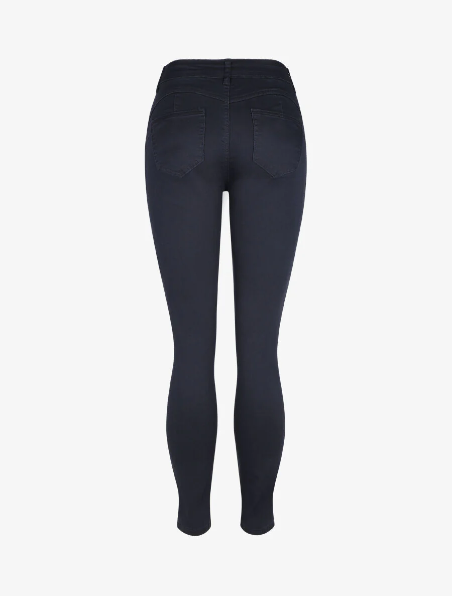 Grote maat push-up skinny jeans - Donkerblauw - Image 2
