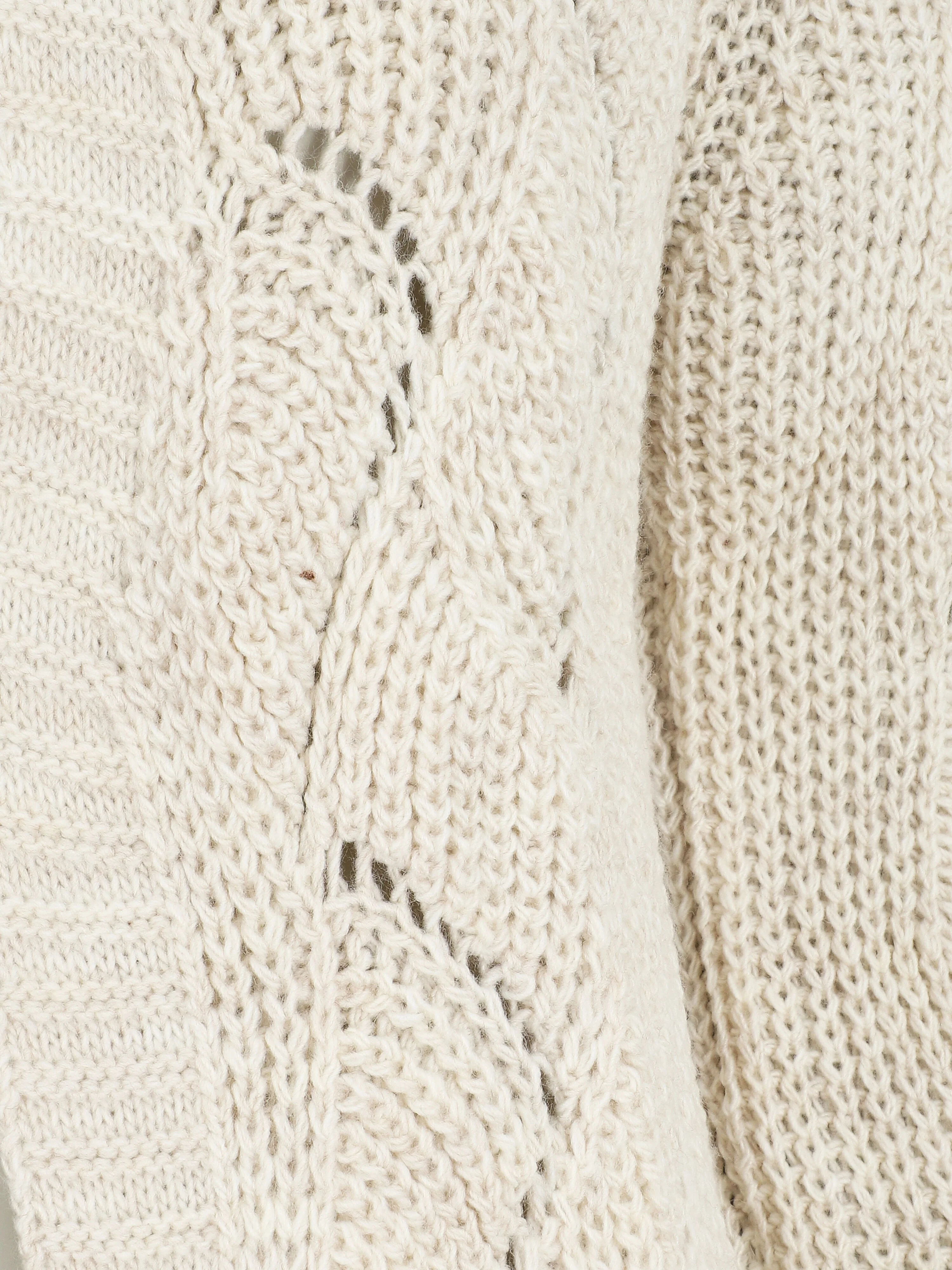 Halflang klassiek geribd vest - Beige - Image 3